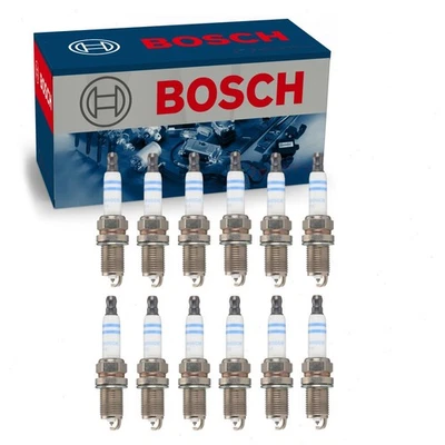 Bujías dobles de iridio Bosch de 12 piezas para Mercedes-Benz SL600 2004-2011 lh Foto 1 de 4