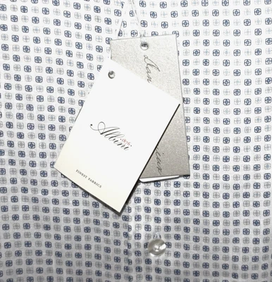 Cremieux Signature L/S Shirt 100% Albini Italian Linen XL White Medallion DCS708 - Image 1 of 4