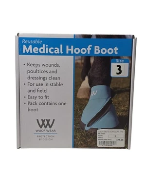 Woof Wear Reusable Medical Hoof Boot-Blue Size 3 - image 1 of 4