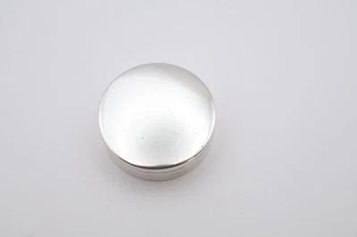 Vaso circular antigo de prata esterlina com marca Hallmark Birmingham 1922 - Imagem 1 de 4