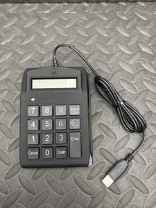MagTek 21087008 SCRA Dynapad Magnetic Card Reader Keypad – Black USB –Used - Picture 1 of 3