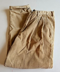 Vtg Bugle Boy Originals Pants Men's Corduroy Pleated front relaxed fit sz 36x30 - Picture 1 of 13