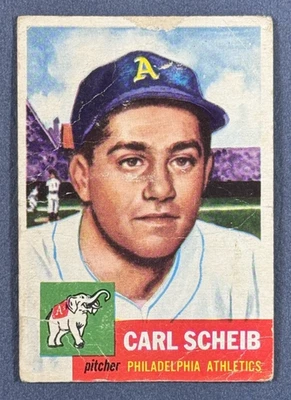 1953 Topps Carl Scheib #57 Poor Condition - Image 1 of 2