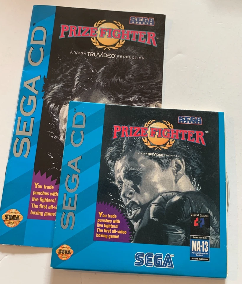Sega CD - Prize Fighter - 1993 - Manual & 2 CD's - No Case - Image 1 of 4