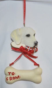 Harz gelb Labor Hund Ornament - Bild 1 von 2