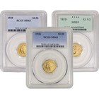 US GOLD $2.50 INDIAN HEAD QUARTER EAGLE PCGS MS63 RANDOM DATE AND LABEL US GOLD $2.50 INDIAN HEAD QUARTER EAGLE PCGS MS63 RANDOM DATE AND LABEL