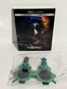 Terrifier 3 (4K/Blu-ray, 2024) Horror W/ LENTICULAR SLIPCOVER & Sunglasses NEW - Picture 1 of 4