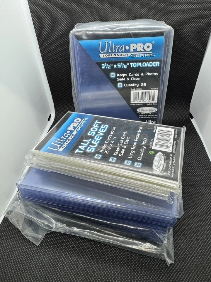 Toploaders Ultra PRO 3 1/2" x 5 1/8" (1) Paquete de 25 + 10 = 35 Nuevo 35pt y más - Imagen 1 de 1