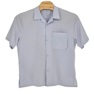 Lululemon Men's XXL 2XL Airing Easy Camp Collar Shirt Button Up Blissful Blue - Picture 1 of 4