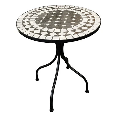 Mosaic table mosaic table circle garden table bistro furniture bistro table 60 x 70 cm - Image 1 of 2