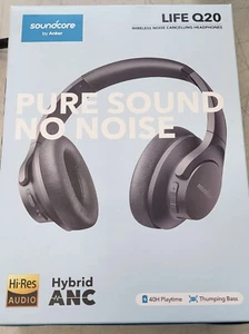 🔥Soundcore by Anker Life Q20 Active Noise Cancelling Headphones 40H - Picture 1 of 1
