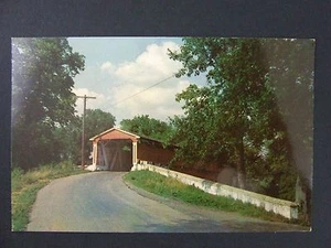 Wilmington Delaware DE Smith's Covered Bridge Street View cartolina d'epoca anni '50 - Foto 1 di 1