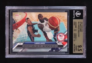 USA 🐐 LeBron James 🐐 2024 Topps Now Olympic Games 24 Basketball Card [BGS 9.5] - Picture 1 of 2