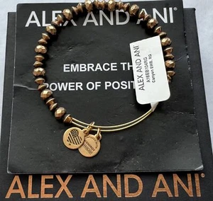 Alex and Ani 'Nile Beaded' Enlighten | Enchant | Empower Charm Bangle - Picture 1 of 5