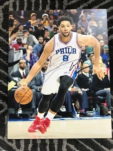 Foto firmada autografiada de los Philadelphia 76ers Jahlil Okafor 11x14 certificado de autenticidad - Imagen 1 de 1