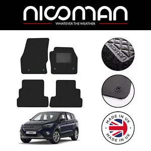 Ford Kuga MK2 2015-2019 GENUINE LUXURY Tailored Car Floor Mats Black Set - Picture 1 of 7