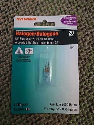Sylvania 20T3Q/CL/RP 12V, 20W, G4 Bi-Pin H Lamp - NEW - Image 1 of 2