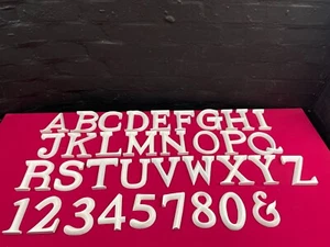 POSH GRAFFITI Decorative White Wooden Letters and Number 12 cm Multi Listing - Picture 1 of 66