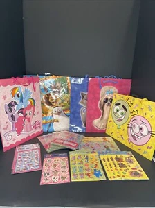 Vintage - American Greeting Bags and Stickers Lot - My Little Pony & Bags - Picture 1 of 19