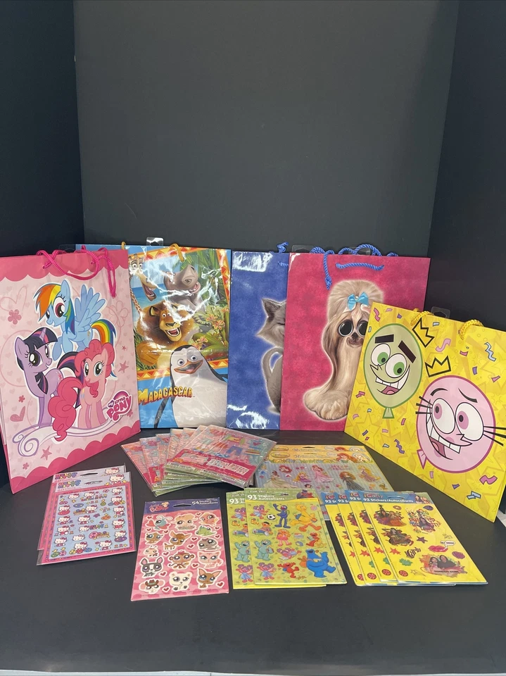 Lote de bolsas y pegatinas American Greeting - My Little Pony y bolsas de colección Foto 1 de 4