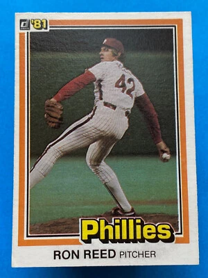 1981 Donruss Ron Reed #44 Philadelphia Phillies - Image 1 of 2