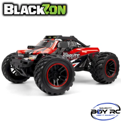 Blackzon Spryte MT 1/20 4WD Electric Monster Truck RTR Red Mini Micro RC Car - Image 1 of 4