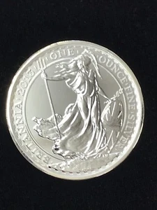 2013 1 oz Snake Privy British Silver Britannia Coin (BU) - Picture 1 of 3