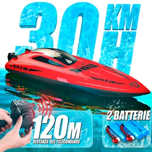Barca Telecomandata 2.4Ghz, 30KM/H RC Barca Giocattolo Alta Velocità, Motoscafo - Bild 1 von 12