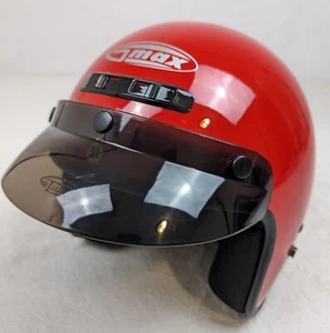 GMAX HELMET Open Face w/ Shield Size M  Dot2S Never Worn Shiny Cherry Red NICE! - Picture 1 of 24