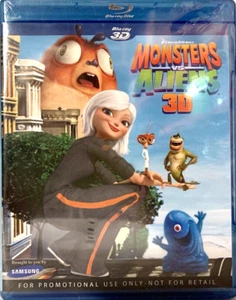 Monsters Vs Aliens 3D Promo Copy Brand New Sealed Blu ray Disc All Region - Picture 1 of 3