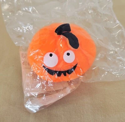 Vintage Creatology Halloween Squeeze Toy Pumpkin New - Image 1 of 2