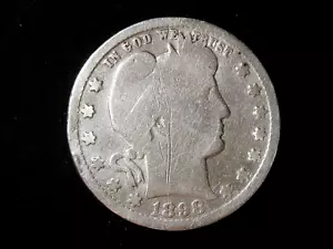 1898 BARBER QUARTER #1 - Picture 1 of 2
