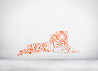 Lying Tiger & Cub Africa Jungle style Vinyl wall sticker decal art Any Colour 