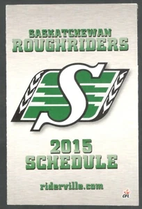 ¡Horario de fútbol americano Saskatchewan Roughriders CFL 2015!¡!! Almacén de audio - Imagen 1 de 1