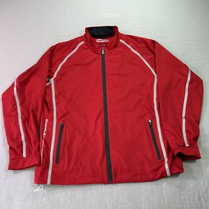 Sun Mountain Jacket Womens XL Red Rainflex Waterproof Golf Windbreaker Lined - Picture 1 of 14