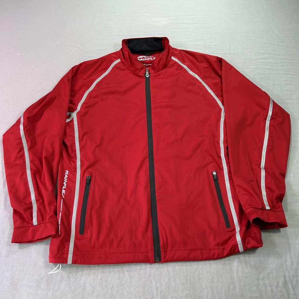 Sun Mountain Jacket Womens XL Red Rainflex Waterproof Golf Windbreaker Lined - Image 1 of 4