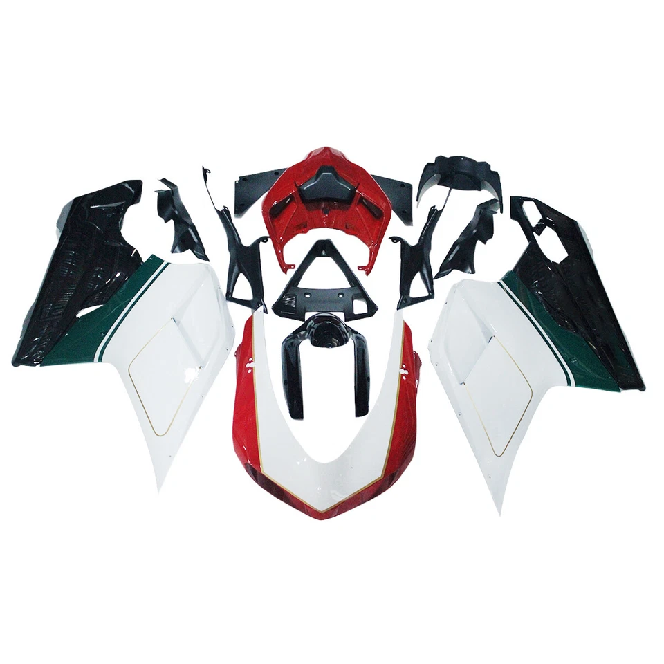 Red White Fairing Kit For Ducati 1098 848 1198 2007-2012 ABS Injection Bodywork - Изображение 1 из 4
