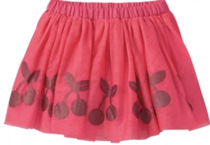 Gymboree Girls Size 2T  Tulle Skirt Cherries Spring Forward Nwt - Picture 1 of 2