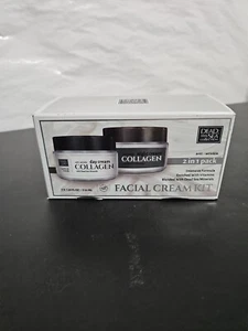 Dead Sea Collection Collagen Set  Anti Wrinkle Day & Night Cream 1.69 oz Eacg - Picture 1 of 6