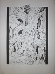 SCHOENDORFF Max Lithographie signée 1962 abstraction art abstrait surréalisme  - Picture 1 of 1