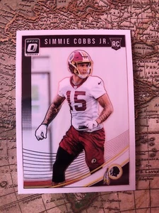 2018 Donruss Optic Base Rookie #126 Simmie Cobbs Jr. - Washington Redskins - Picture 1 of 2