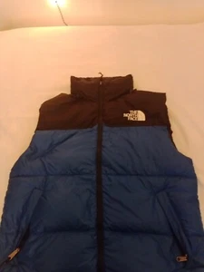 The North Face Nuptse 1996 Reto700 Goose DownMens Vest Lrg blue/Blk - Picture 1 of 9
