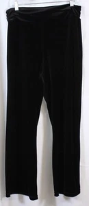 Yansi Fugel Velvet Knit Pants Trousers Wide Leg Dress Soft Holiday Cocktail M - Picture 1 of 4
