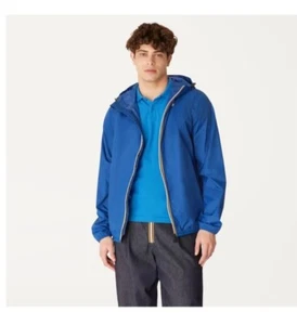 K-Way Vintage Windbreaker Jacket 90's Nylon Cagoule Medium Teal retail $154 - Picture 1 of 8