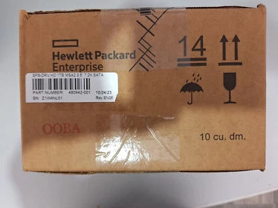 HPE 480942-001 MSA2 1TB 6G 7.2K 3.5 LFF SATA   New in Box / New in Static Bag - Image 1 of 4