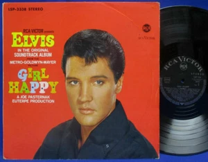LP ELVIS PRESLEY - GIRL HAPPY GERMAN BLACK RCA-VICTOR LSP-3338 **** STEREO ** - Bild 1 von 4