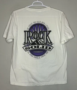 Vintage 90s Witness Wear T-Shirt XL "Rock Solid" One Way Out Christian - Bild 1 von 6