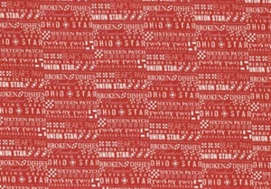 Red Union Star Cotton Fabric Fat Quarter 50cm x 55cm - Picture 1 of 1