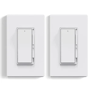 Interruttore Luce Dimmer per Luci LED/CFL Dimmerabili 300W e Lampadine 600W INC/HAL, Sin - Foto 1 di 12