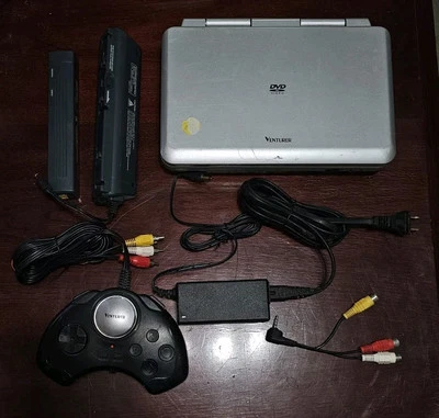 Venturer PVS 177G Reproductor de DVD Portátil Pantalla de 7”, Controlador de Juegos con Cables - Leer Foto 1 de 4